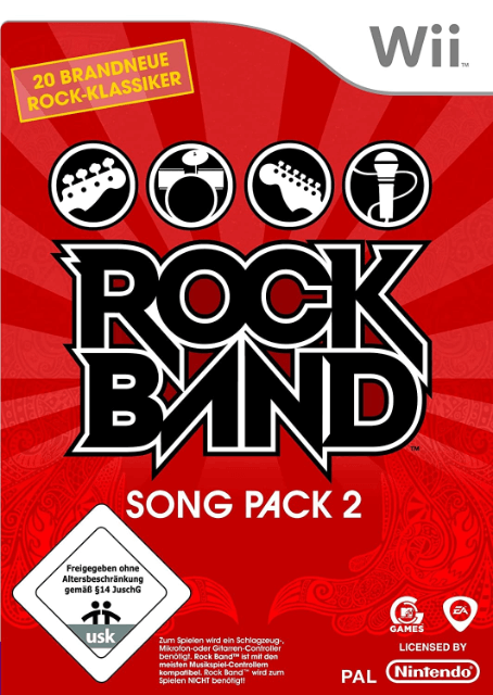 Rock Band Song Pack 2 box art for Wii